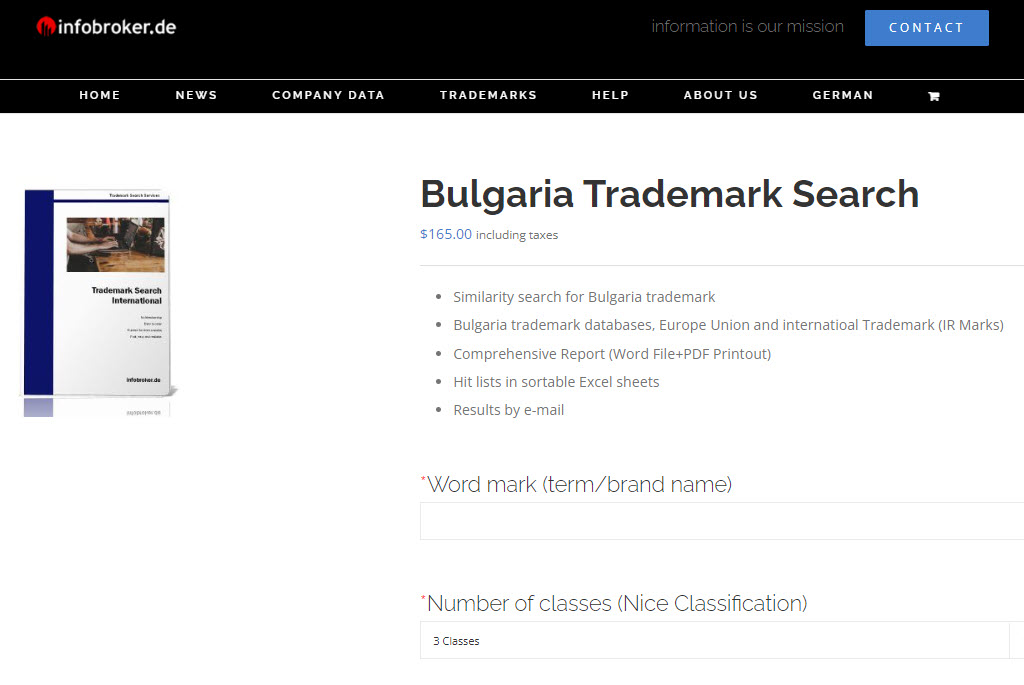 Trademark Search ulgaria